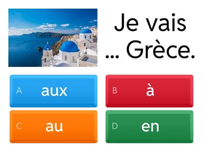 Verbe "aller" et prépositions.