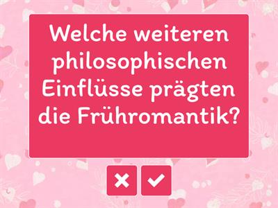 Frühromantik - Key words