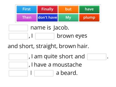 Jacob- 1ère personne sg