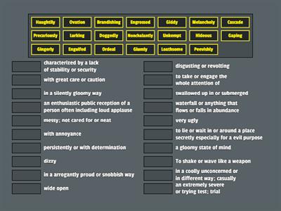 Vocab Chapters 16-20