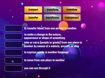 Find the Match: Prefix 'trans'