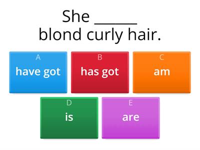 5° to be and to have (got) personality and description