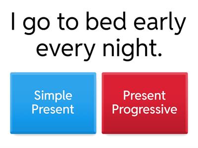 Simple Present vs Present Progressive