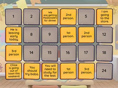 1st, 2nd, and 3rd person