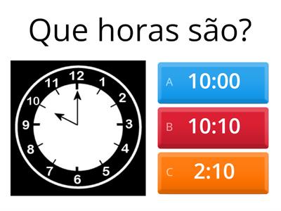 Jogo das horas - 2º ano