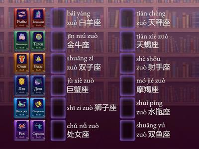 星座 Знаки зодиака