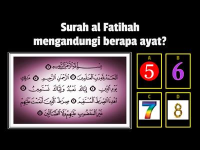 KEFAHAMAN SURAH AL-FATIHAH (KUIZ)