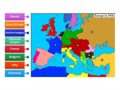 Map of Europe - 1914