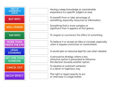 ADVANCED 3 - WORDS AND EXPRESSIONS