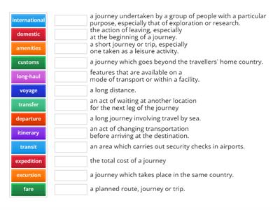 Travel Vocabulary