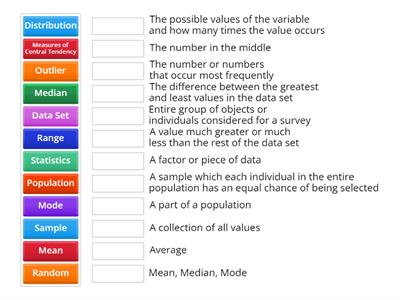 Statistics Vocab