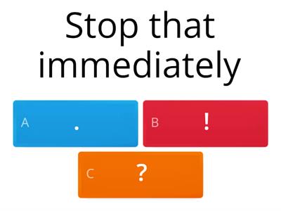  Sentences (question mark, full stop, exclamation marks)