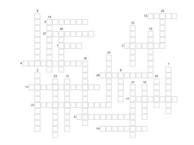 Stem-Changing Preterite - Crossword 