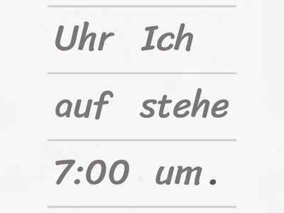 Schreiben Sie bitte die Sätze richtig!