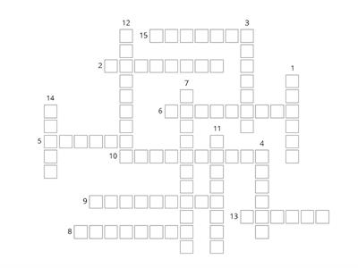 Palabras de la Semana 6 (Q1W6) - Crucigrama