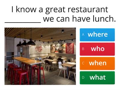 Reatrictive/Defining Relative Clauses