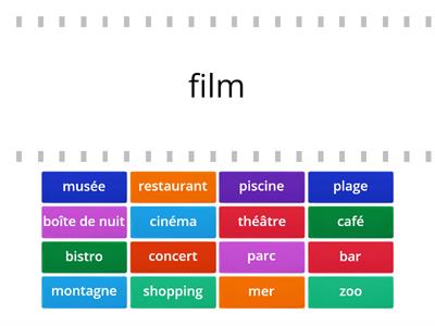 Sorties et loisirs : activités, goûts et préférences, fréquence, compagnie, transport, prix, alimentation, etc.