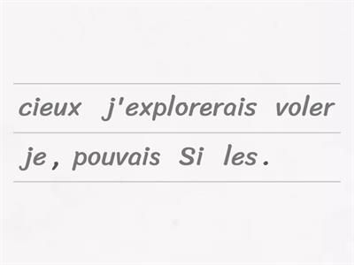 La phrase hypothétique (conditionnel présent)