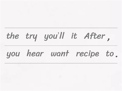 Wordwall Unjumble: Time Clauses Game