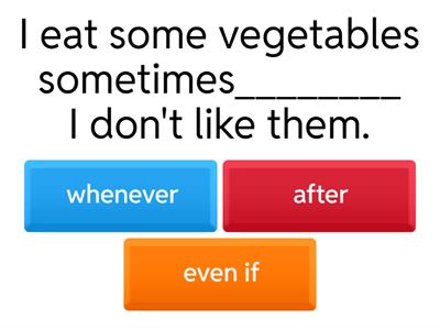 Subordinating Conjunctions