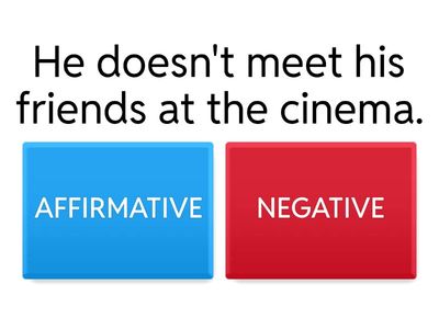  Present simple - affirmative and negative forms