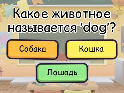 Урок английского языка: Животные