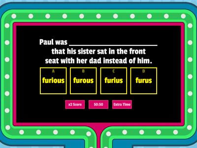 Greek and Latin Roots -ious -ous 