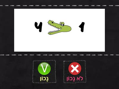 גָּדוֹל / קָטָן... נָכוֹן אוֹ לֹא נָכוֹן?