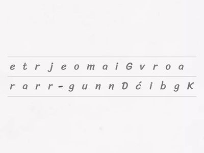 Složi riječi- povijest peti razred