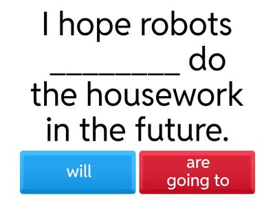 8-A will/be going to