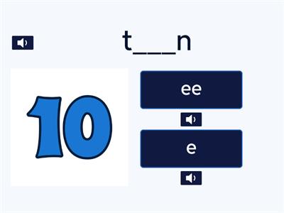 Quiz - Sounds 'e' and 'ee'