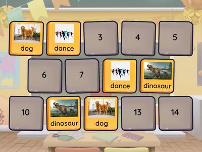 AW word matching Senior Infants