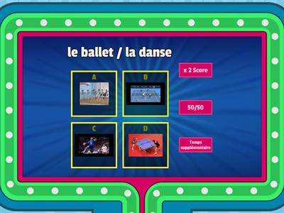 Les activités sportives