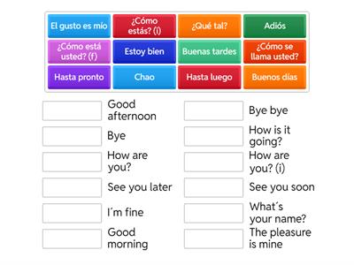 greetings and introductions practice
