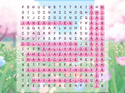 Women's History Word Search