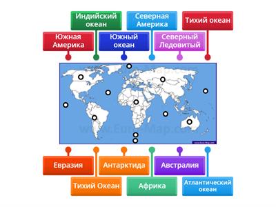 Океаны и Материки