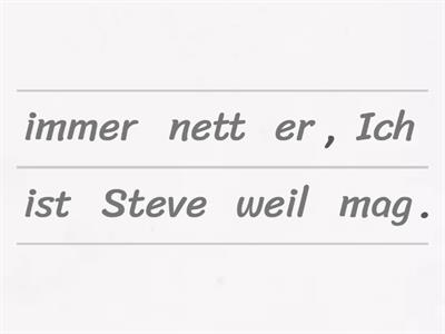 Nebensätze mit "weil"