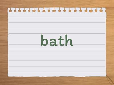 Bathrooms Vocabulary B1-B2