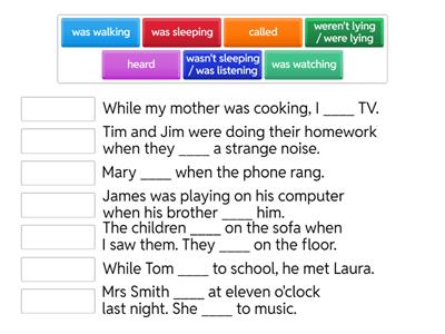  PAST SIMPLE / PAST CONTINUOUS