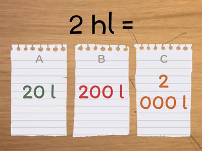 M - Převody jednotek objemu