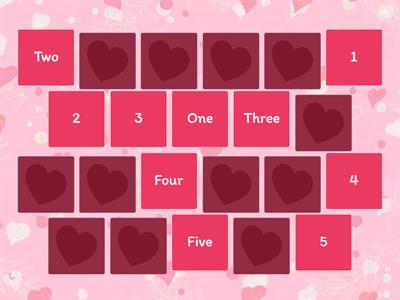 Numbers memory game 0-10