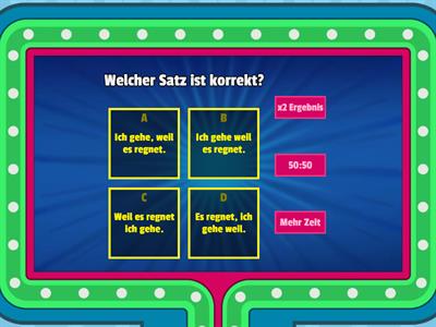Übung zu Nebensätzen mit Konnektoren
