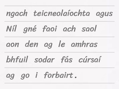 Buntáistí na Teicneolaíochta 2