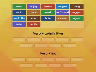 Verb patterns