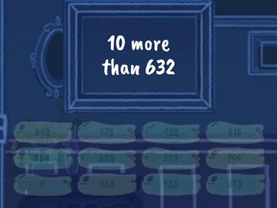 10 More 10 Less, 3 digit