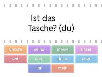 Possessivpronomen im Nominativ