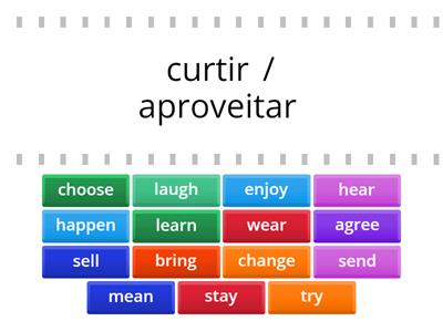 Common english verbs