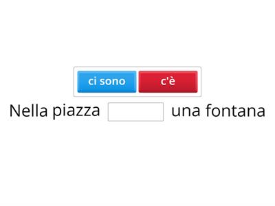 esserci - c'è - ci sono
