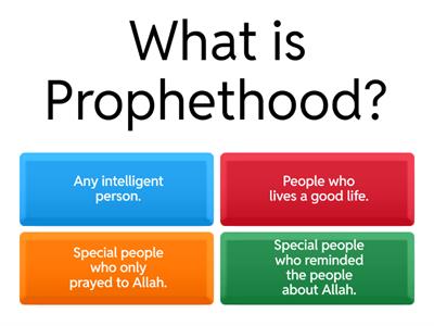 Year 2 Term 3 QUIZ - Prophet Muhammad