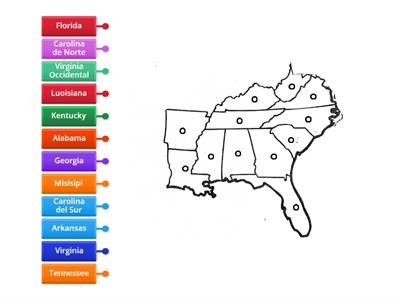 Estados Sureste de Estados Unidos